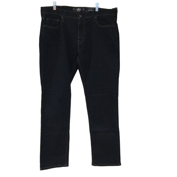 Hollister Slim Straight Men's 36/32 Epic Flex Dark Wash Jeans - Picture 1 of 4
